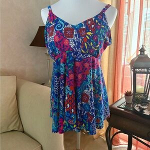 Floral Multicolor Women's Swimsuit Top